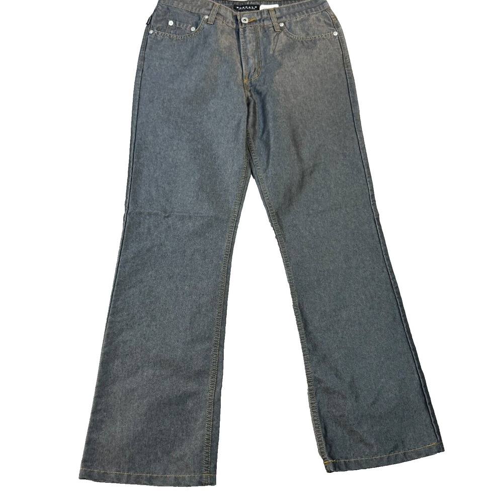 Buffalo David Bitton‎ JEANS 29x30 Mens Metallic Gray Denim Straight Leg Mid Rise